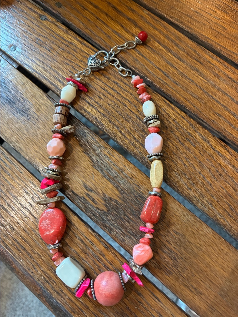 Chunky Pink Toned Necklace
